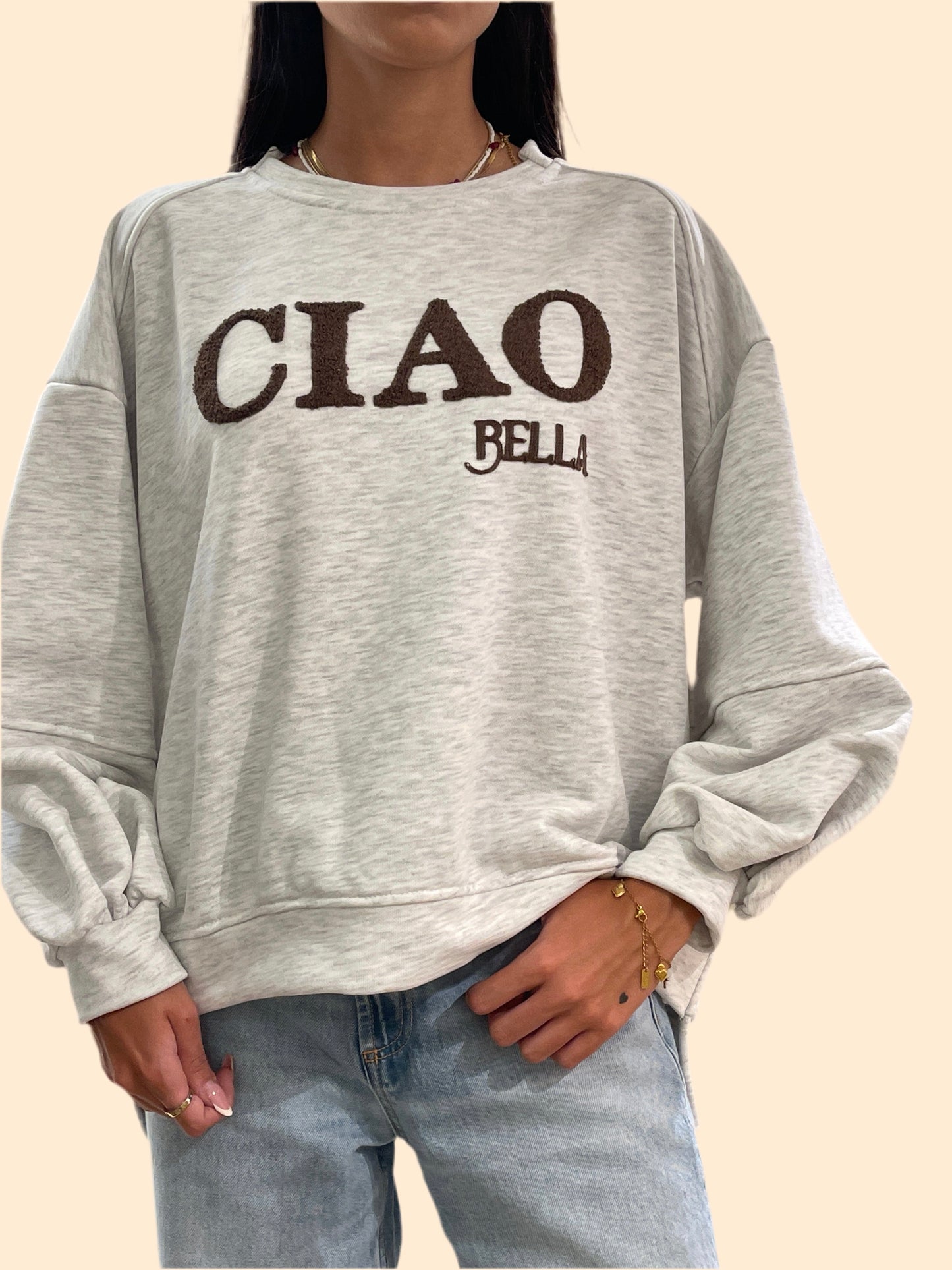 Felpa ciao bella