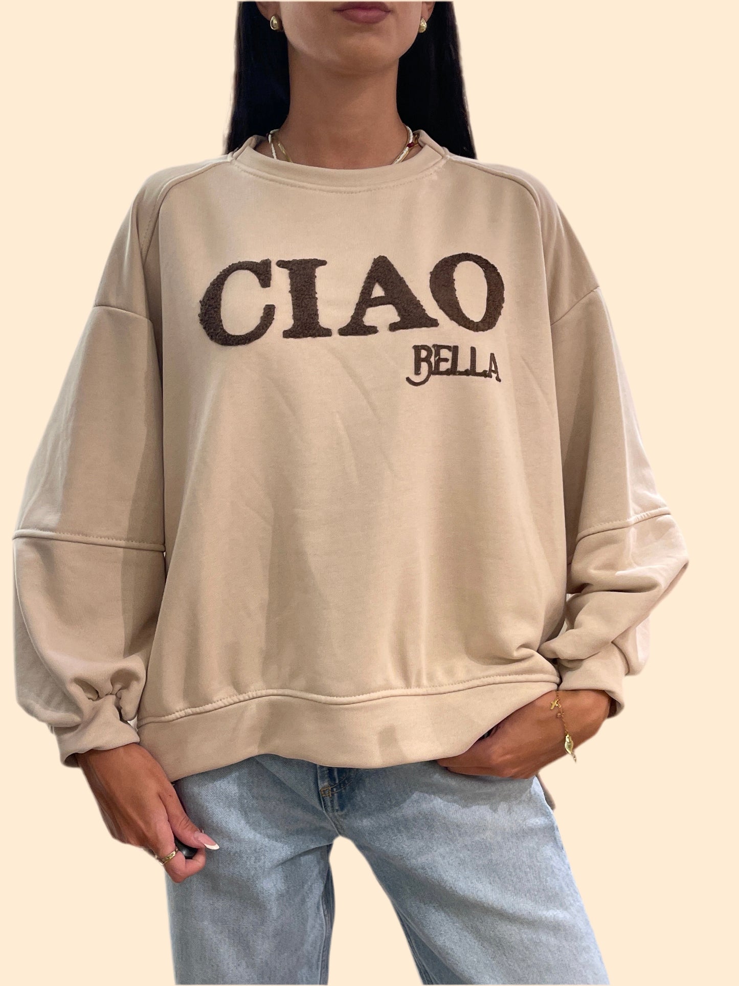 Felpa ciao bella