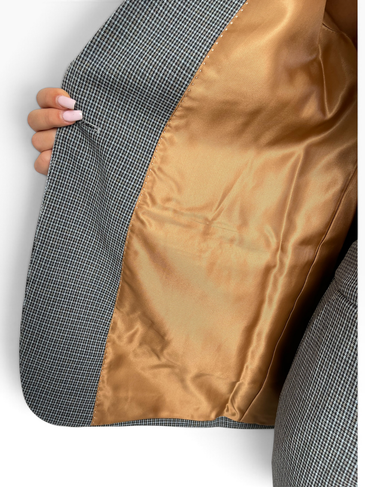 Completo blazer microfantasia pantalone palazzo Donna  -  MW2660003