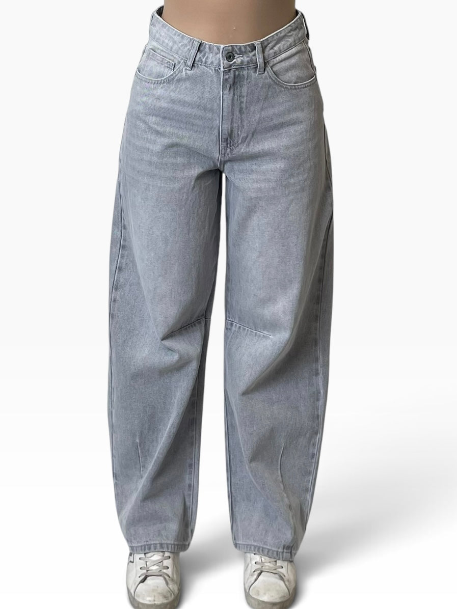 Jeans gamba curvata effetto delavé Donna  -  7325KA