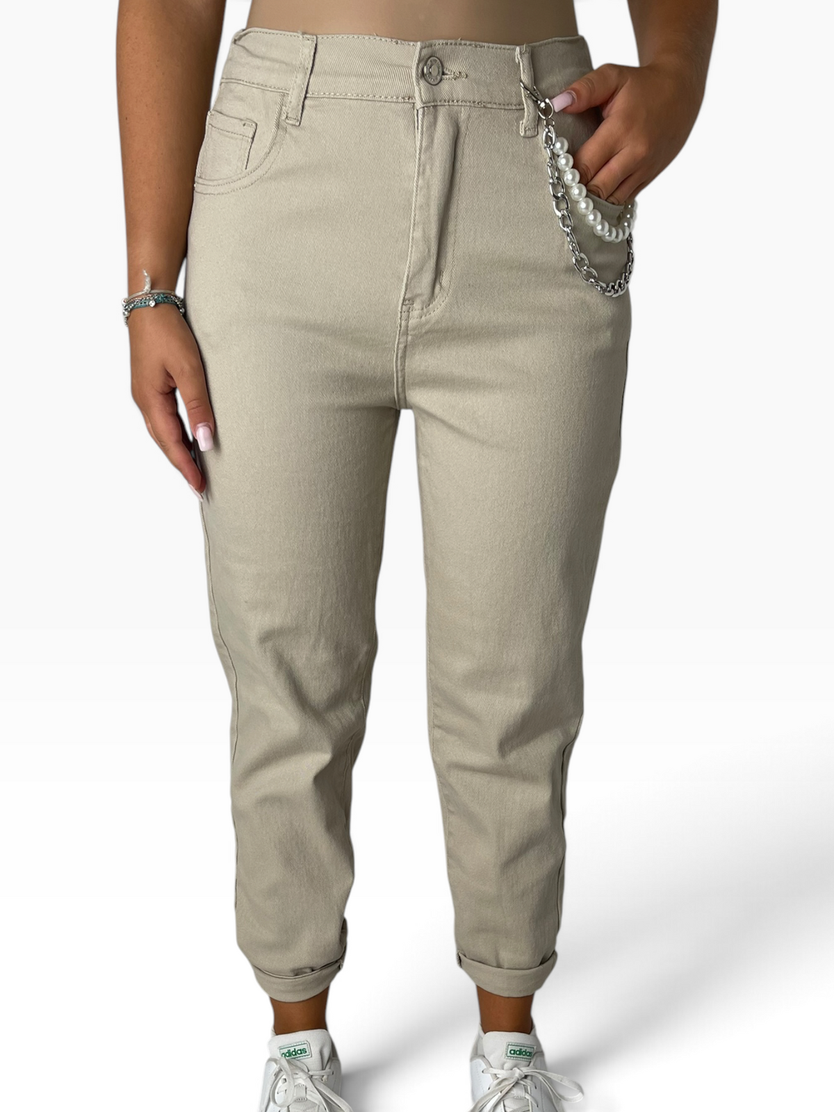 Jeans risvolto vita elasticizzata Donna  -  CHG6640
