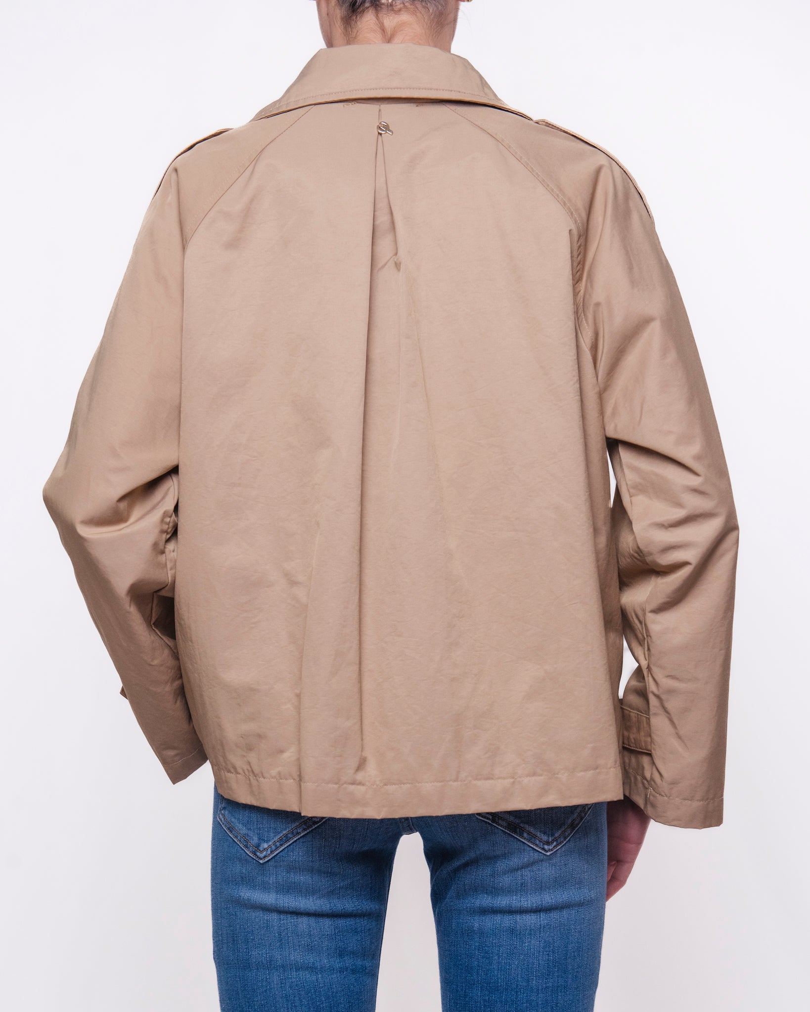 Giacca Doppiopetto Oversize con Revers e Spalline Donna  -  V02V0131