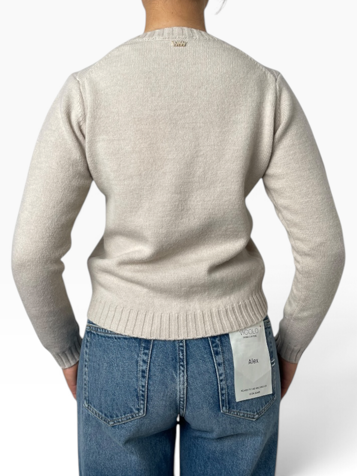 Maglione morbido a rombi Donna  -  MW2600104