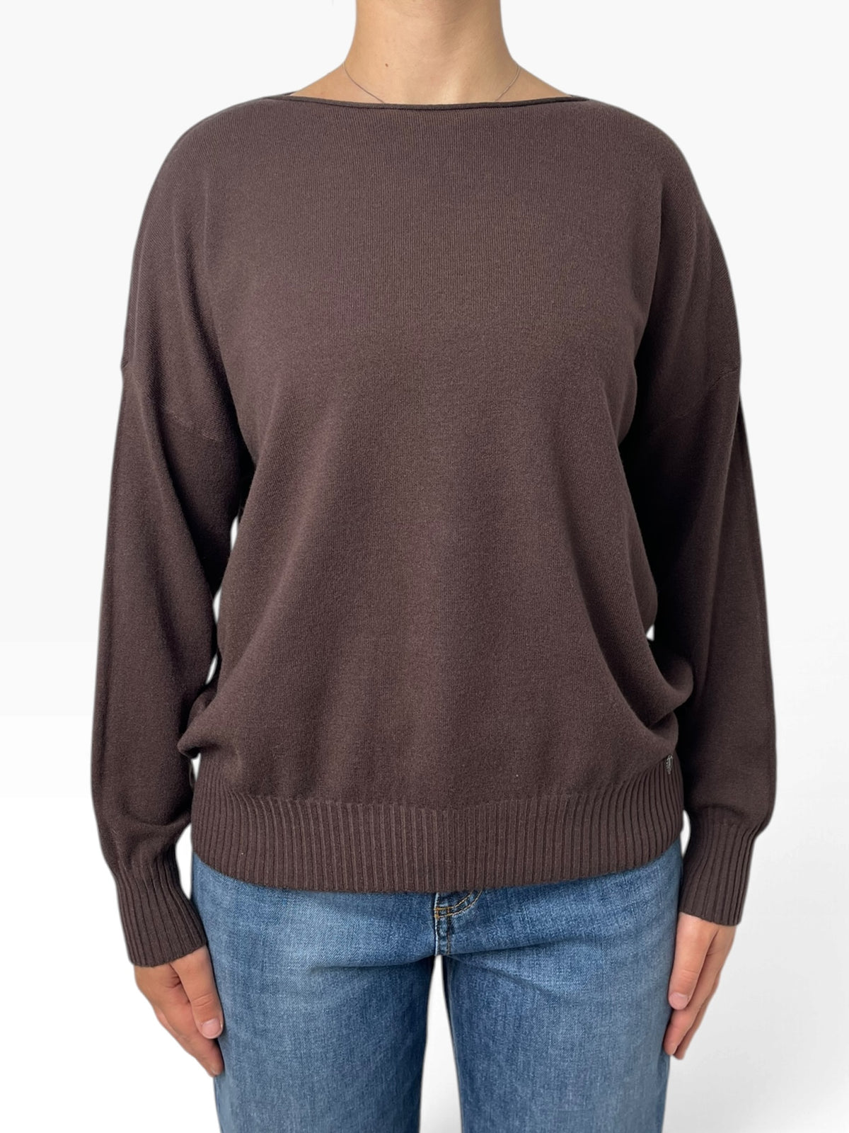 Maglia scollo a barca morbida Donna  -  2146KA
