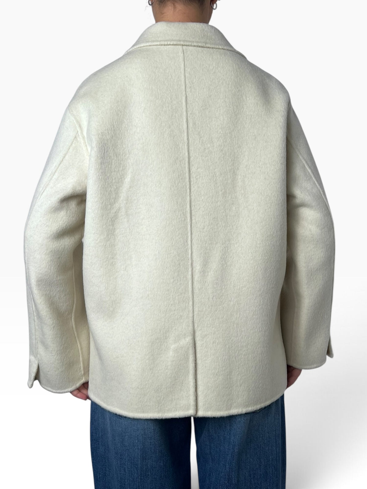 Cappotto corto doppiopetto in maglia Donna  -  CA02
