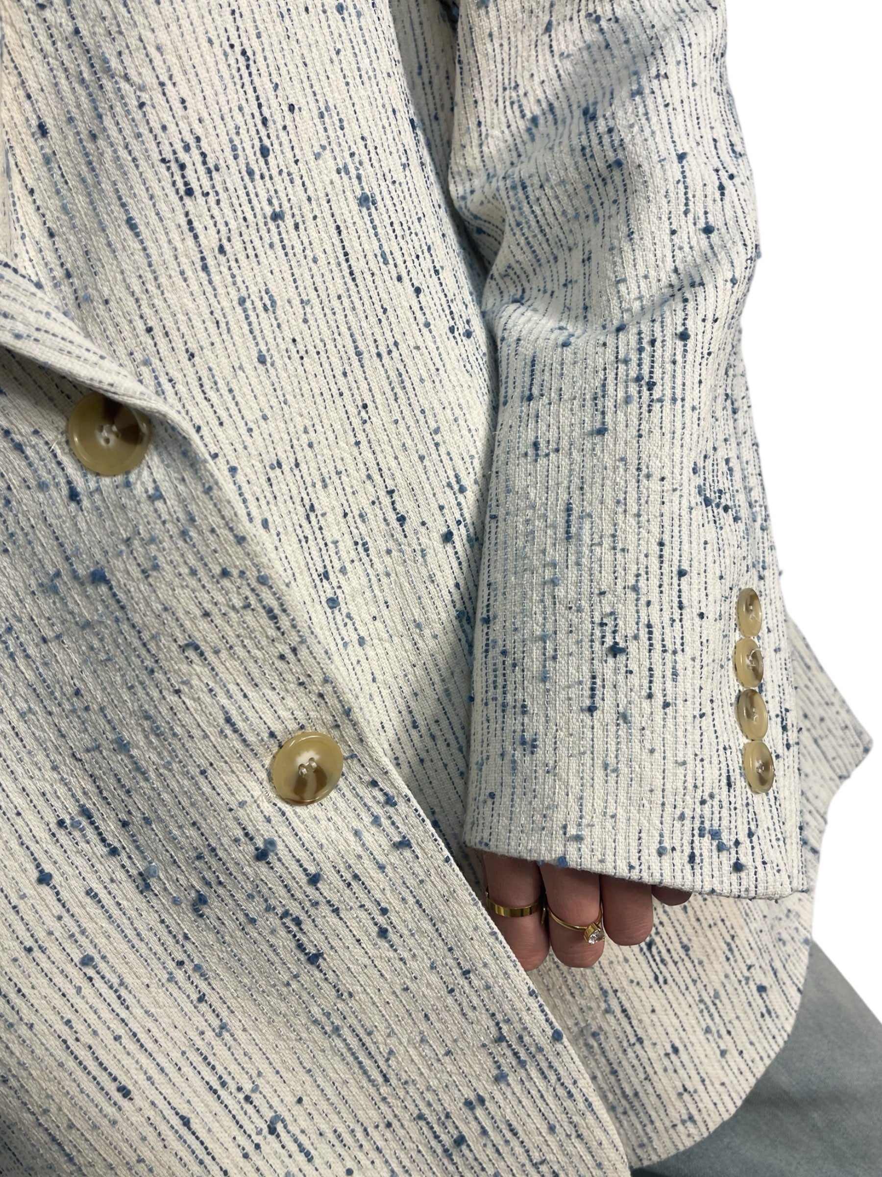 Blazer oversize effetto tweed fantasia Donna  -  TAB0636