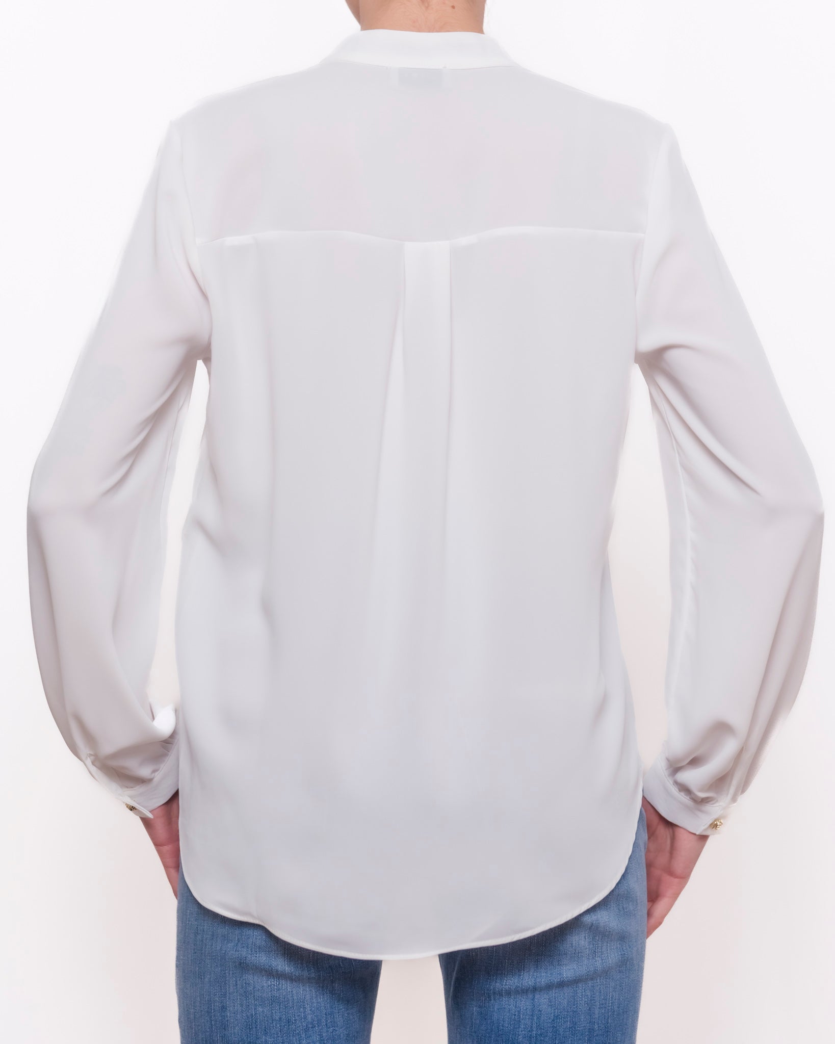 Camicia morbida scollo a V bottoni dorati Donna  -  26Y14N18
