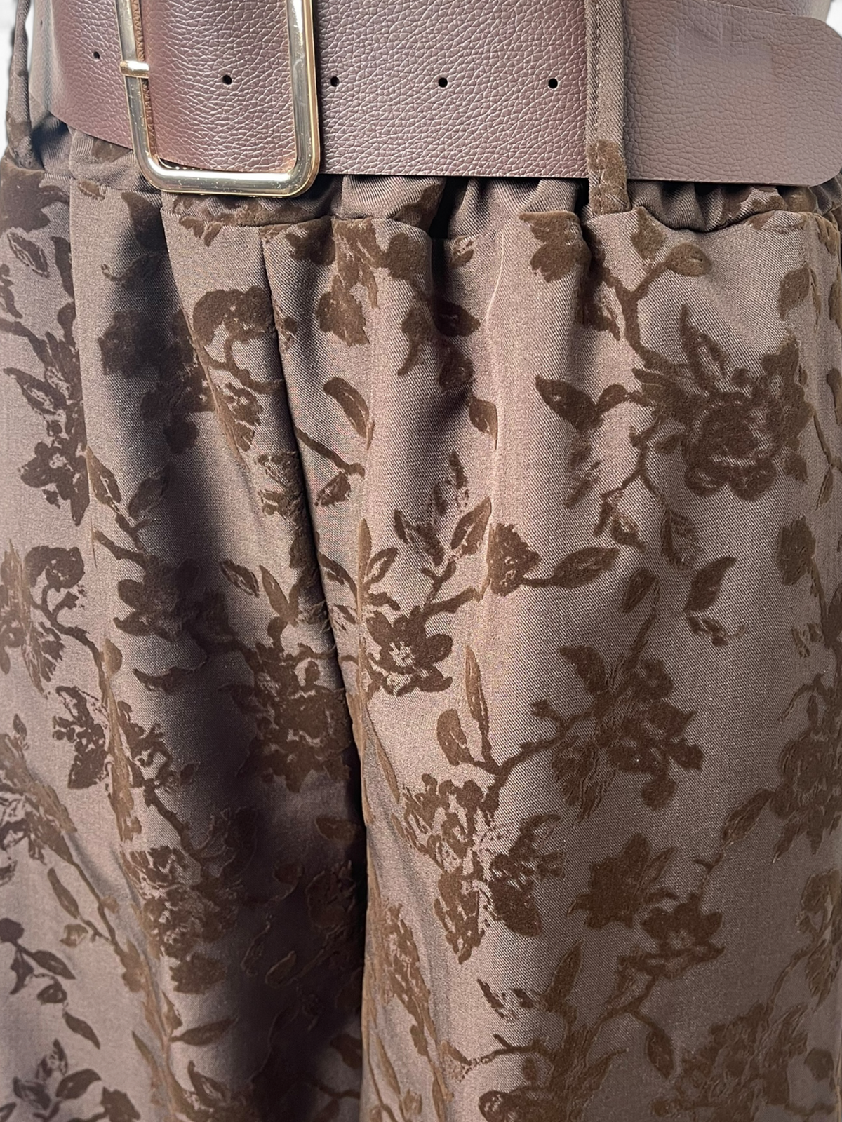 Completo floreale con pantalone palazzo Donna  -  969041+122981X