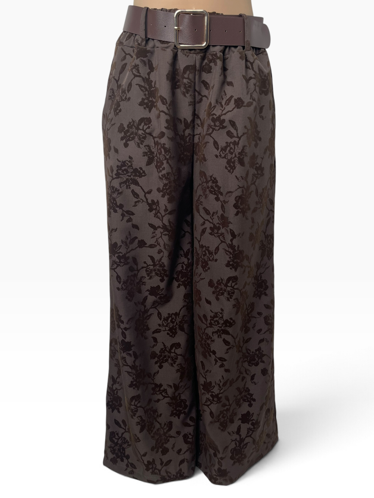 Completo floreale con pantalone palazzo Donna  -  969041+122981X