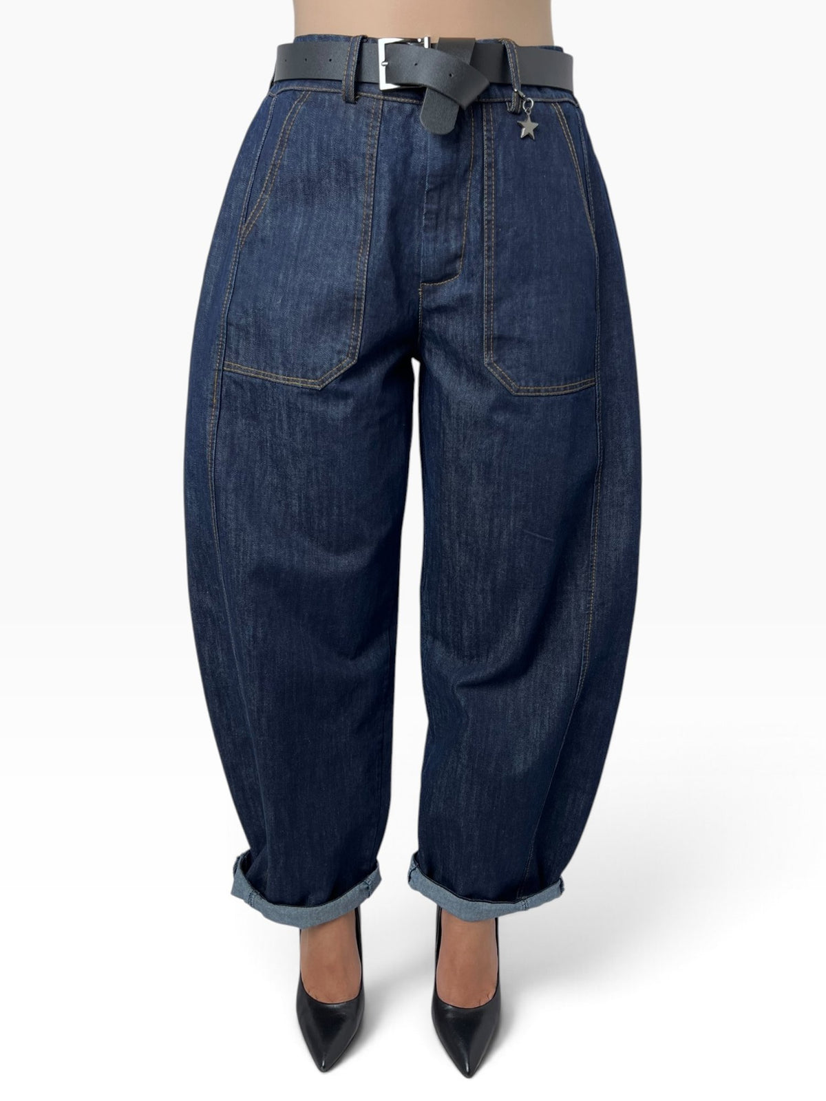 Jeans balloon in cotone Donna  -  58300PJ