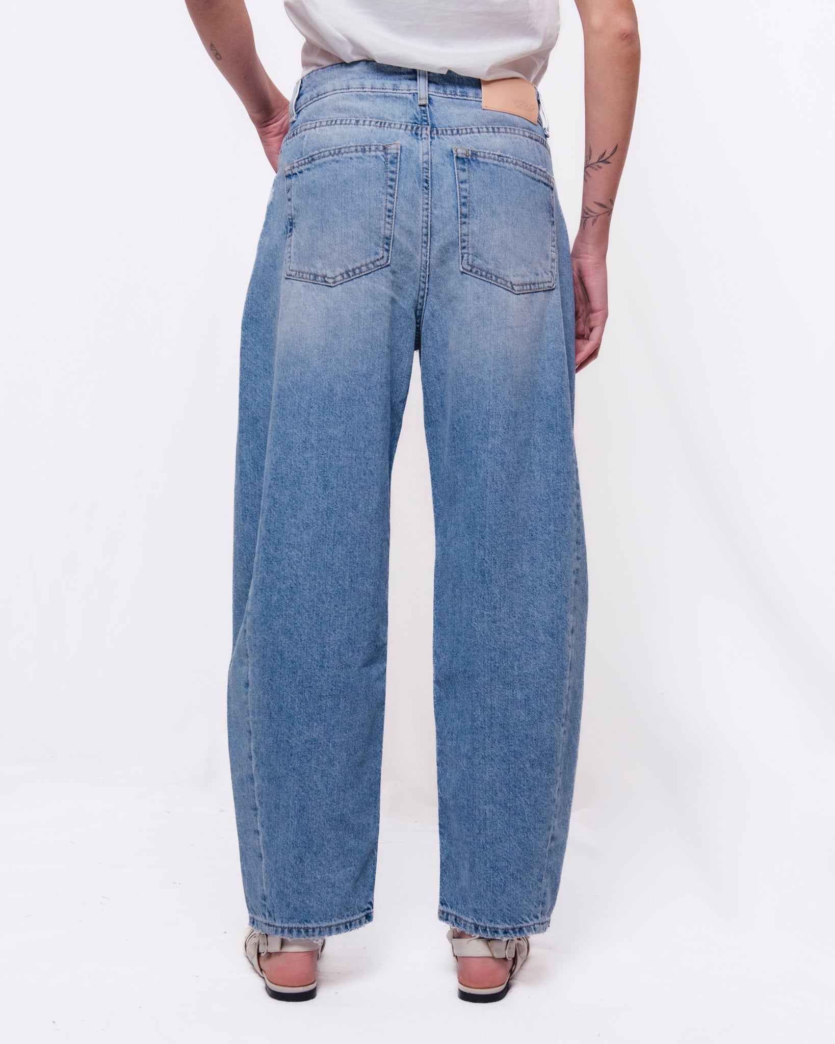 Jeans Barrel Fit Vita Alta Donna  -  DAB5247