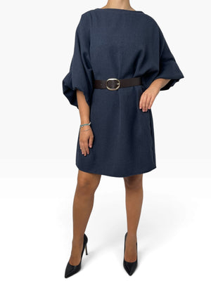 Abito corto in pied de poule Donna  -  35526KA