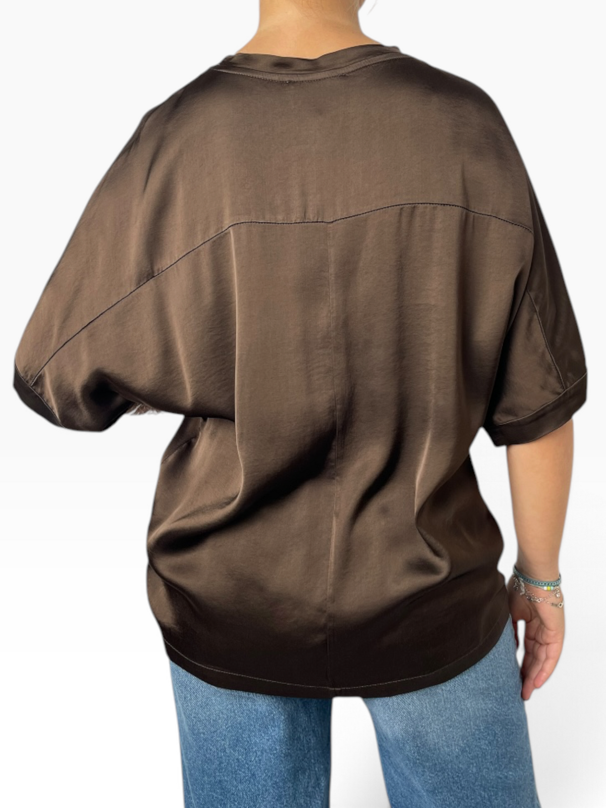 T-shirt fluida in satin Donna  -  TAC0767