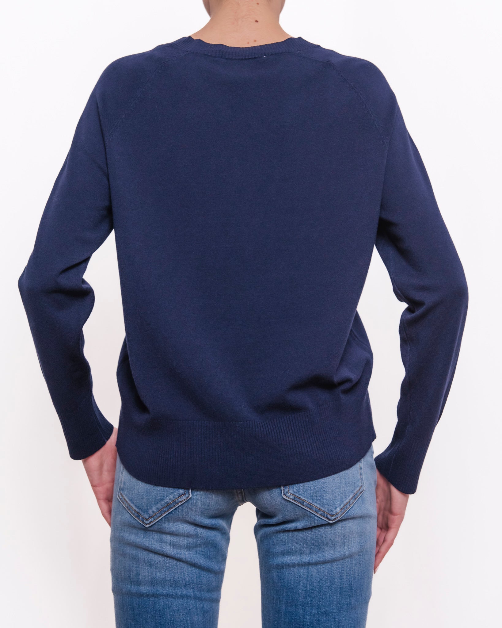 Maglia girocollo in maglia fine a maniche lunghe Donna  -  6259KA