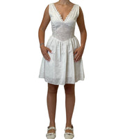 Abito Sangallo Corto con Spalline Donna  -  6986