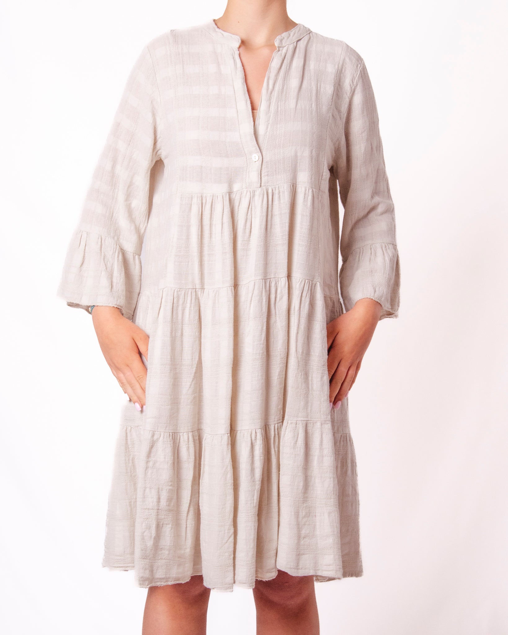 Vestito a Balze in Mussola con Volant Donna  -  222071V