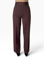 Pantalone palazzo vita alta elasticizzata Donna  -  MW2650104