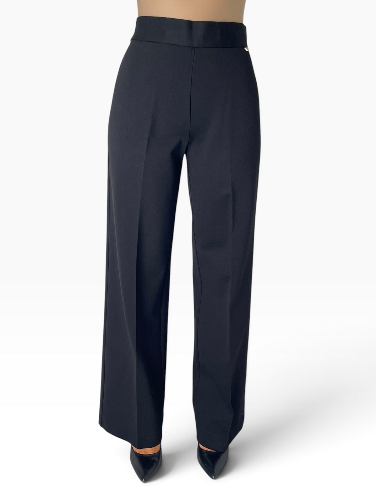 Pantalone palazzo vita alta elasticizzata Donna  -  MW2650104