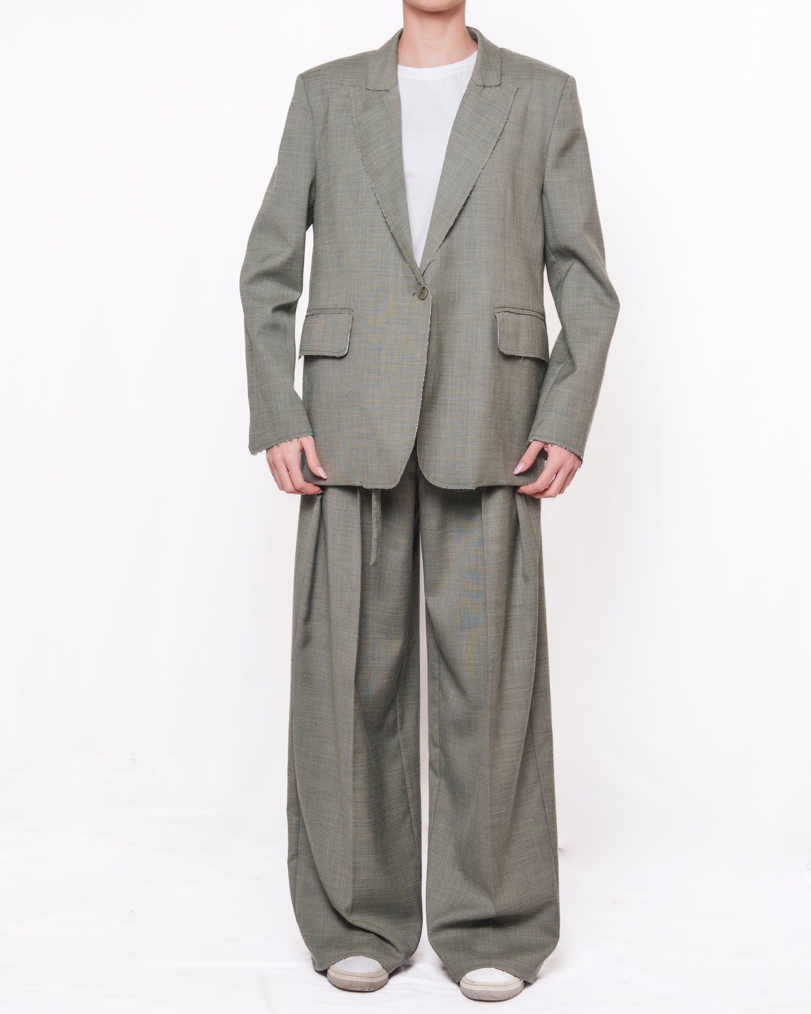 Blazer monopetto sartoriale cuciture a vista Donna  -  TAB0049