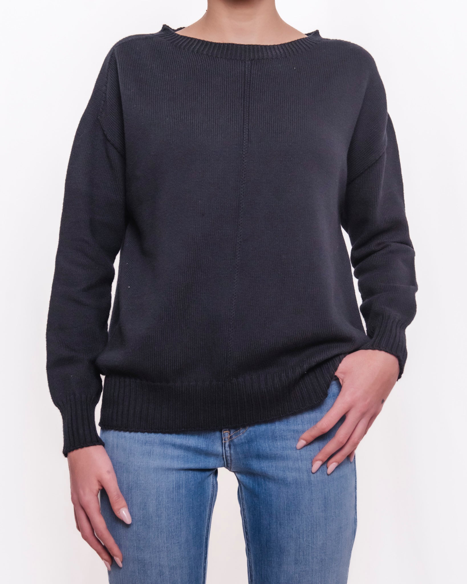 Maglia con scollatura a barca maniche lunghe Donna  -  82634KA
