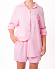Completo Mussola Camicia e Shorts Donna  -  82102/62211X