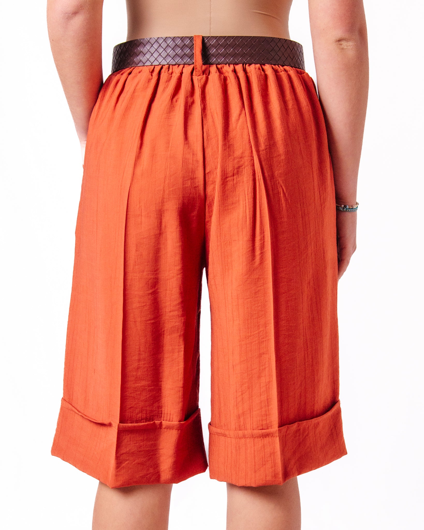 Shorts Vita Alta con Cintura Donna  -  23361CL