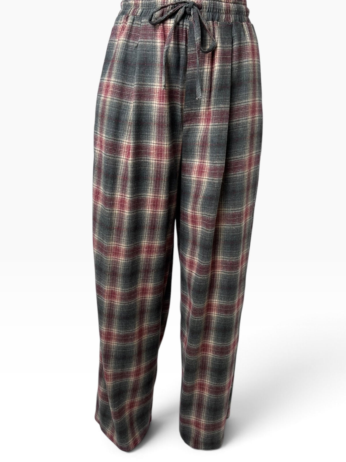 Pantalone a quadri con coulisse Donna  -  TAC1014