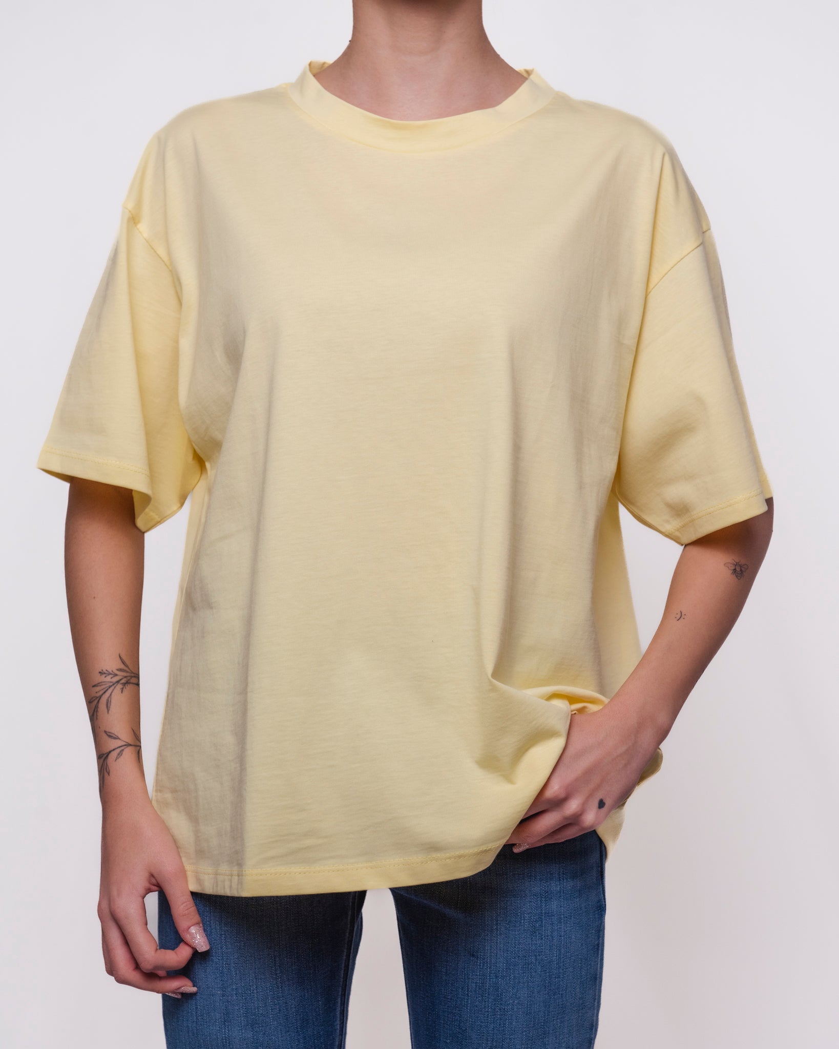 T-shirt oversize girocollo manica corta Donna  -  11935