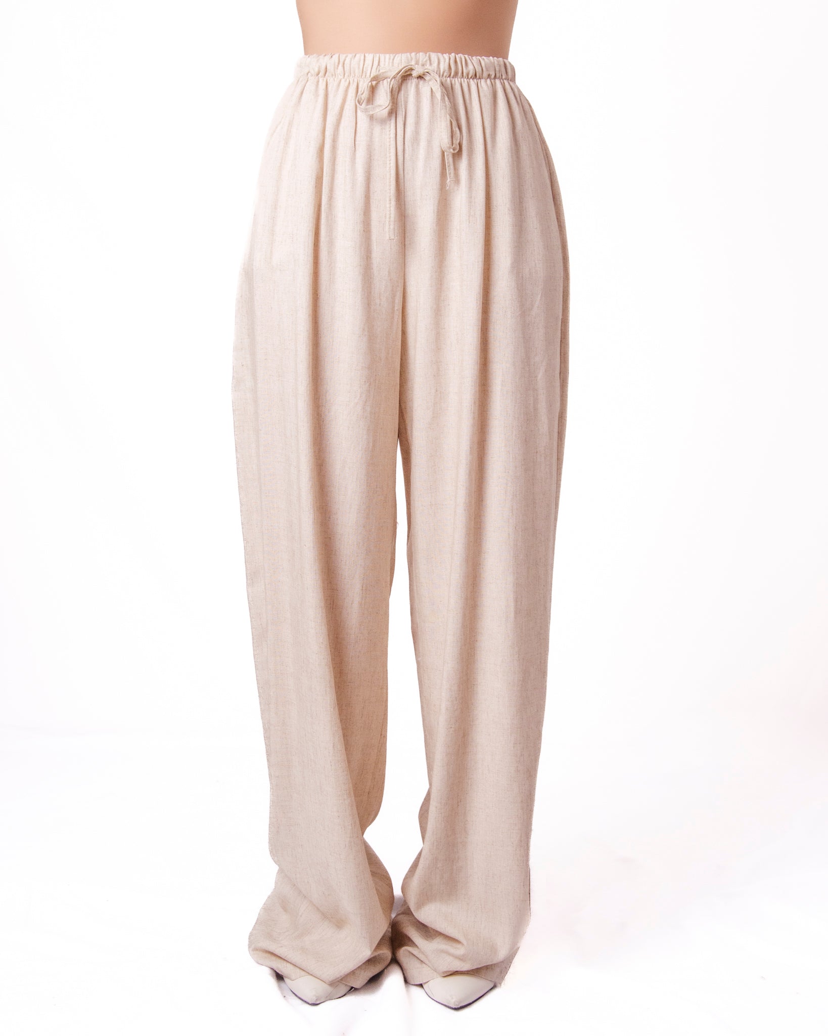 Pantaloni Ampi con Coulisse Donna  -  13418-7