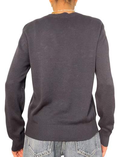 Maglia girocollo in maglia fine maniche lunghe Donna  -  0134KA