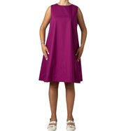 Abito Svasato Senza Maniche con Linea Morbida Donna  -  9316KA