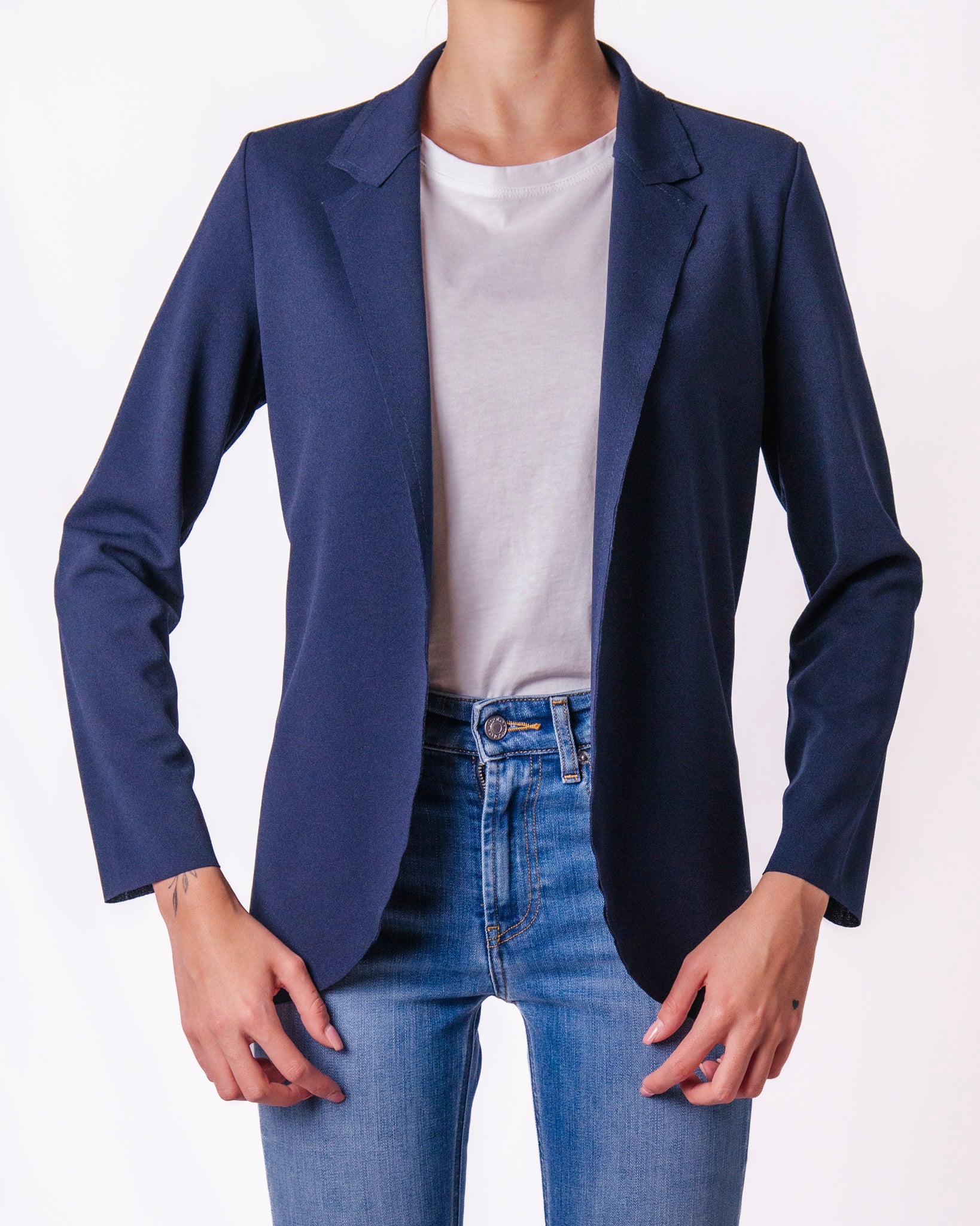 Blazer Sartoriale Monopetto con Revers Donna  -  82947V