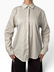 Camicia fluida in popeline di cotone Donna  -  3633KA