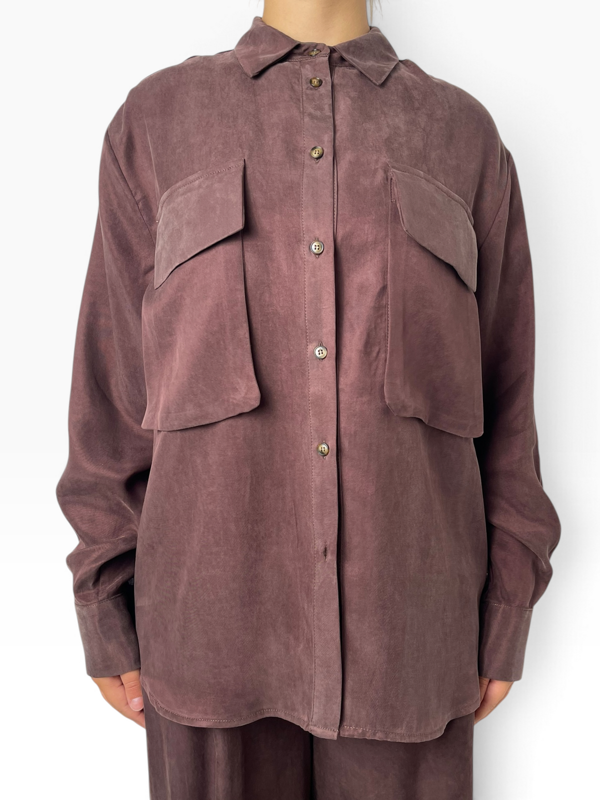 Top fluido con camicia oversize Donna  -  TAC0338