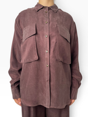 Top fluido con camicia oversize Donna  -  TAC0338