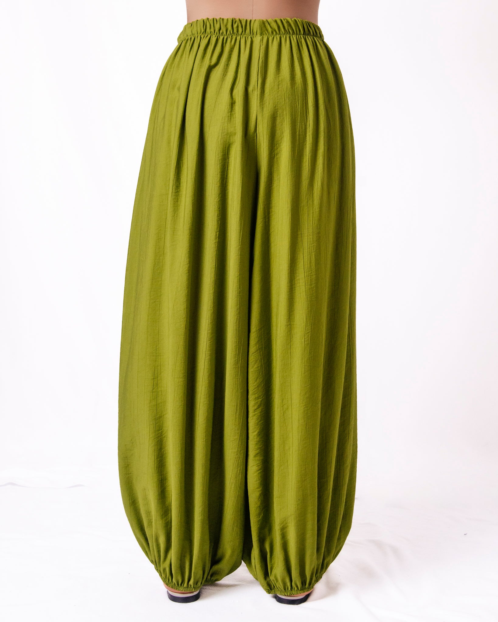 Pantaloni palazzo fluidi elastico in vita Donna  -  26100CL