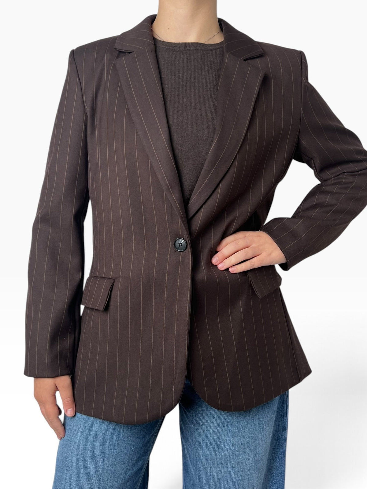 Blazer gessato monopetto Donna  -  20559KA