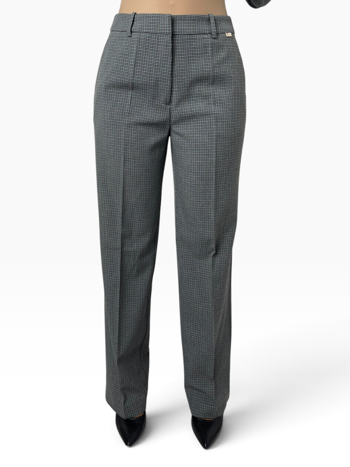 Completo blazer microfantasia pantalone palazzo Donna  -  MW2660003