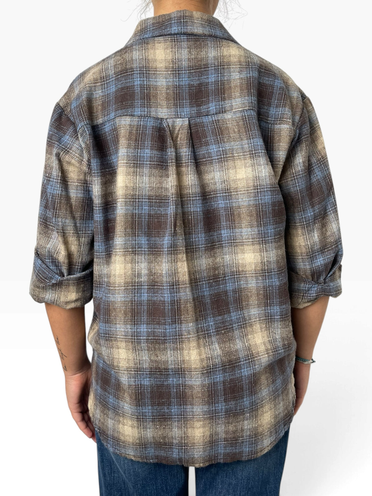 Camicia a quadri effetto flanella Donna  -  2368X