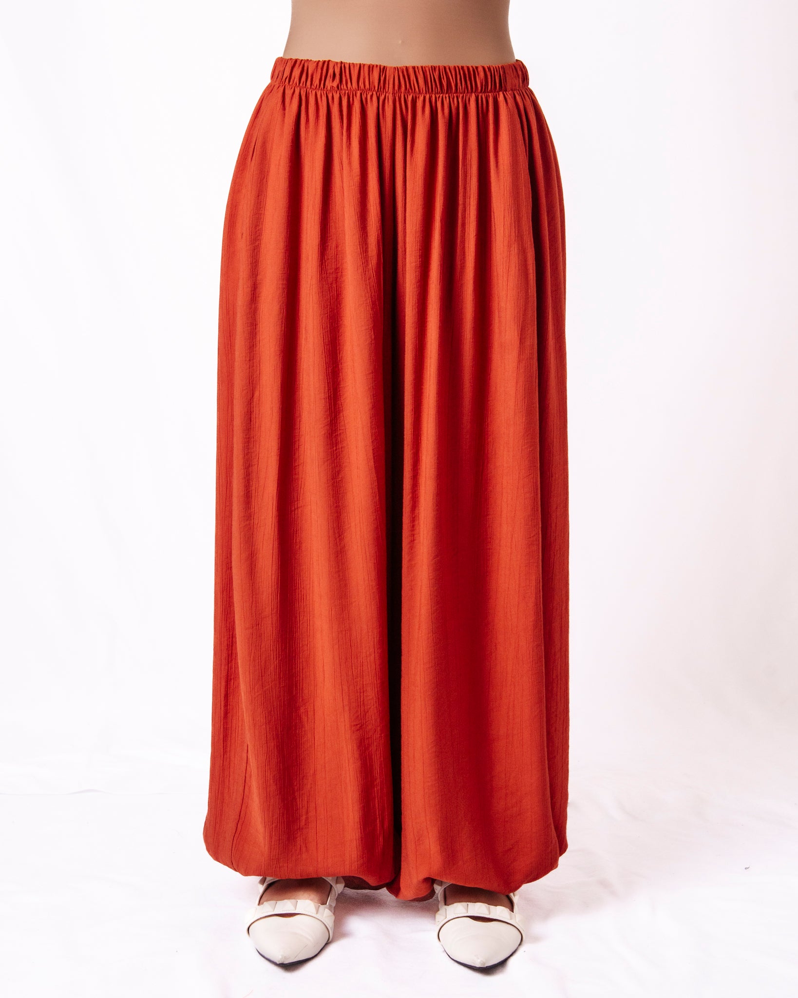 Pantaloni palazzo fluidi elastico in vita Donna  -  26100CL