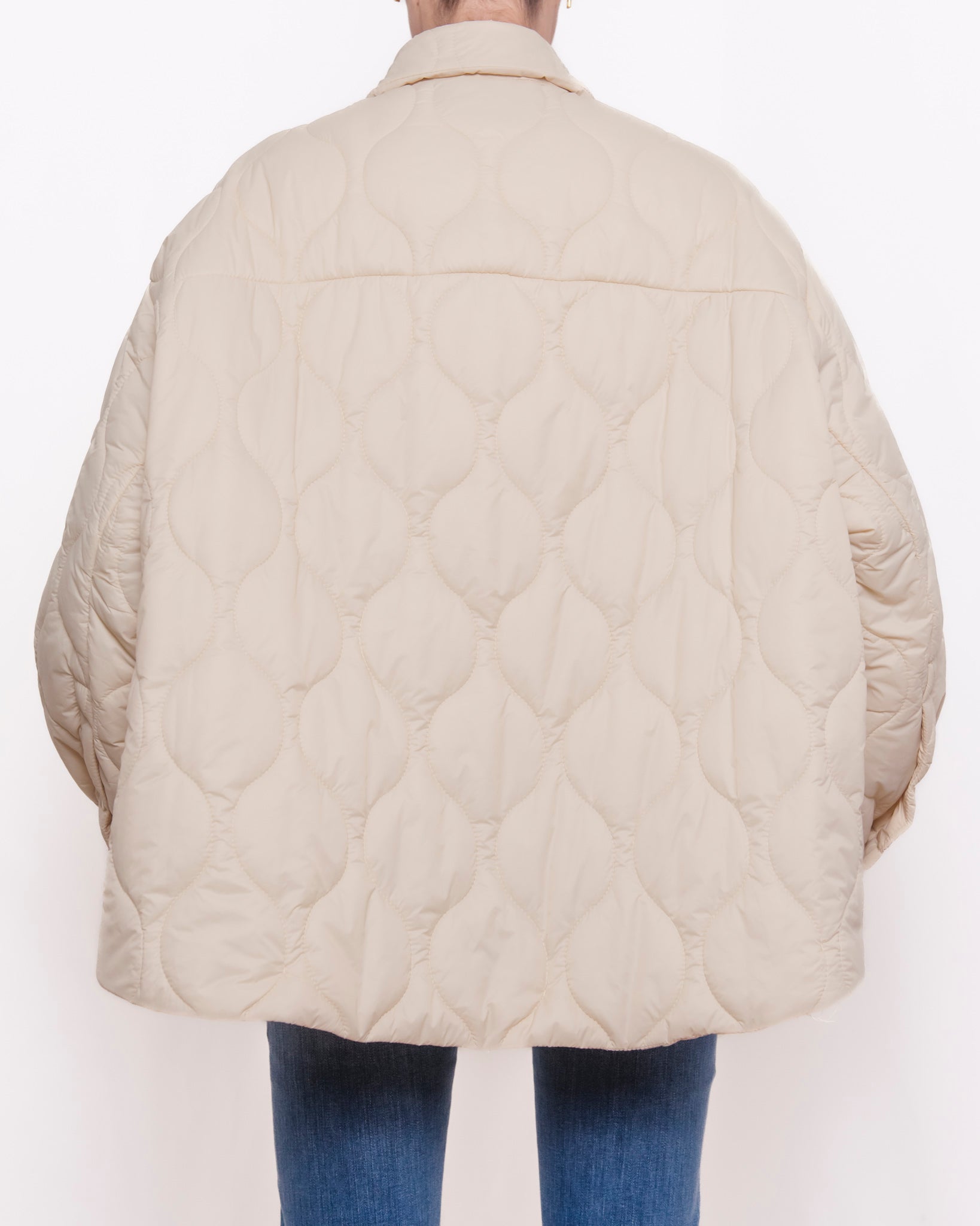 Trapuntino oversize con colletto camicia Donna  -  88002KA