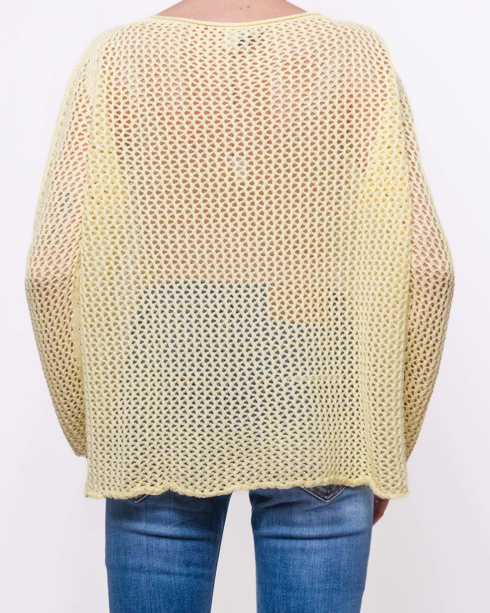 Maglione Traforato Oversize Manica Lunga Donna  -  61120
