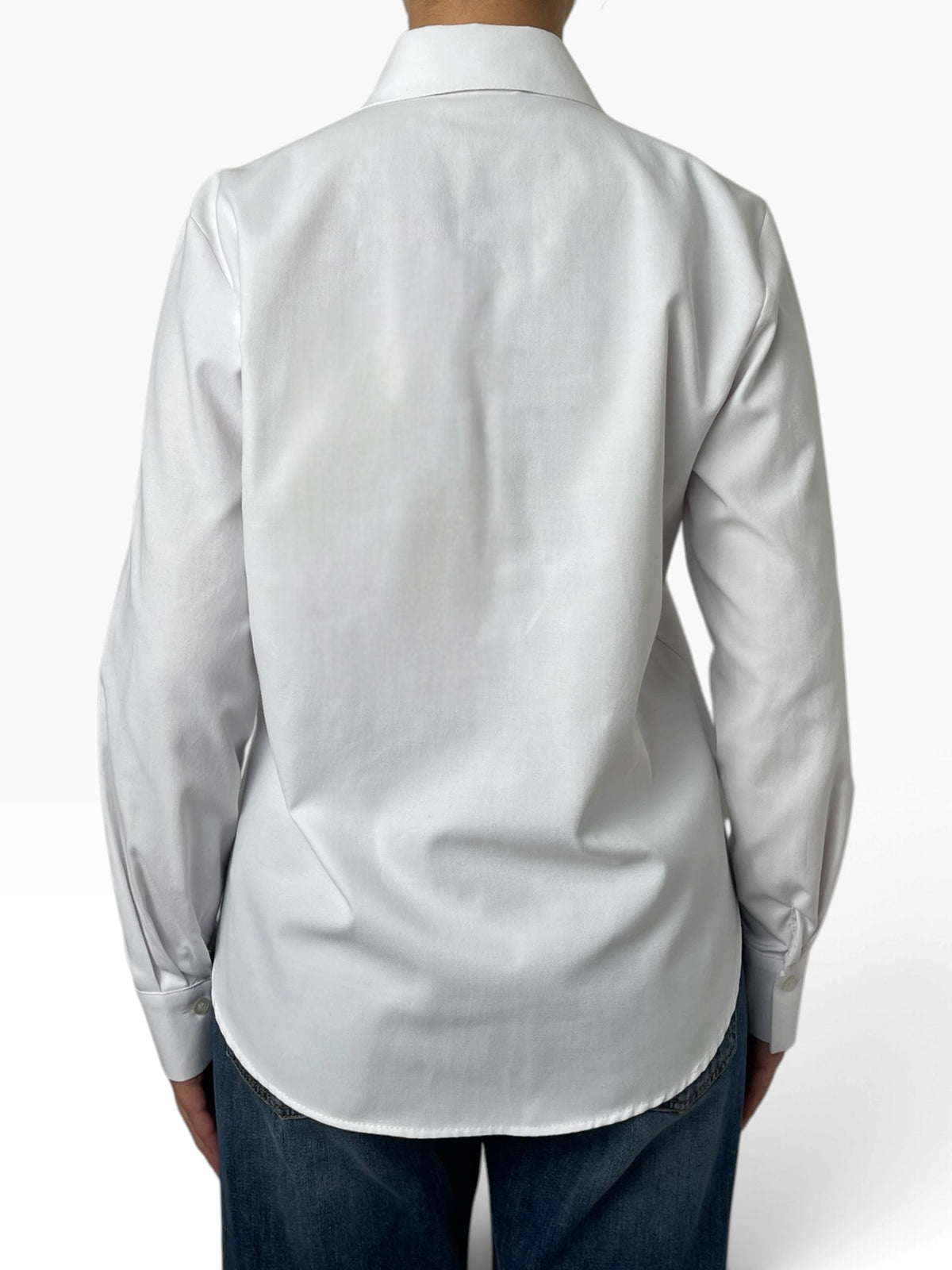 Camicia classica con abbottonatura nascosta Donna  -  202CI