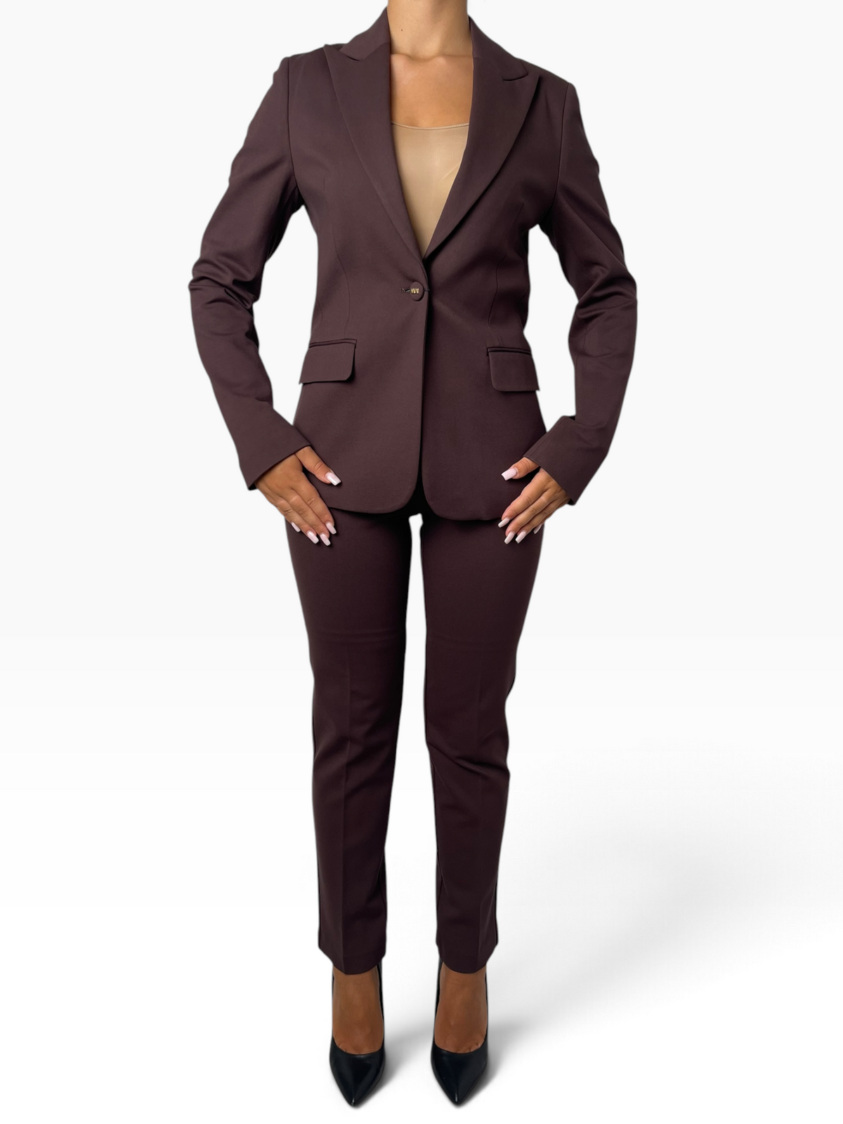 Completo blazer monopetto pantalone dritto Donna  -  MW9660001