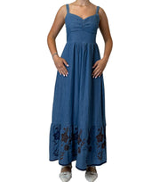 Abito Lungo Denim con Balza Donna  -  4842556