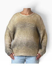 Maglia oversize sfumata filato lurex Donna  -  25542EC