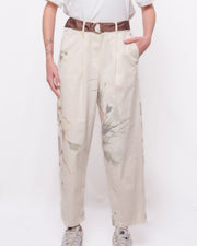Pantaloni wide leg stampa floreale elastico in vita Donna  -  TAB0396