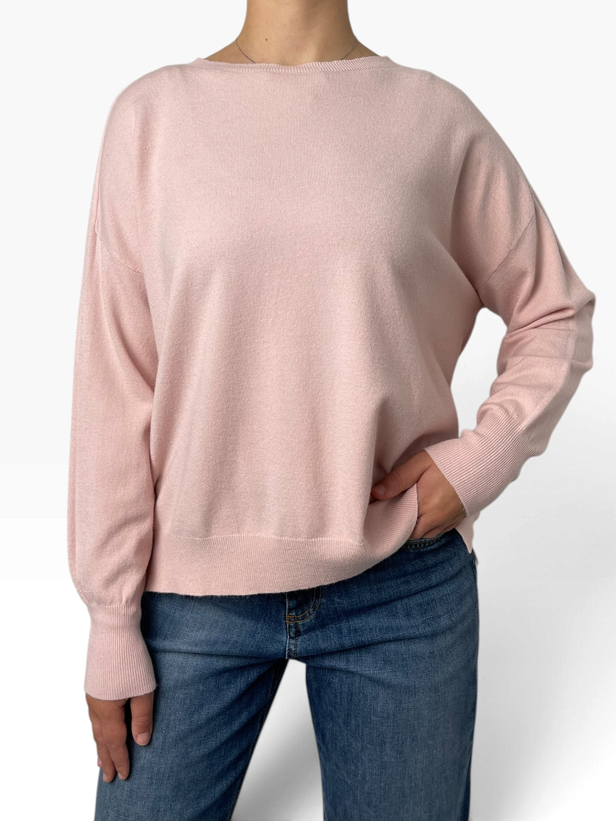 Maglia scollo a barca con spacchi Donna  -  26186KA