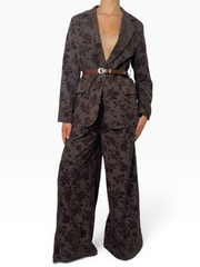 Completo floreale con pantalone palazzo Donna  -  969041+122981X