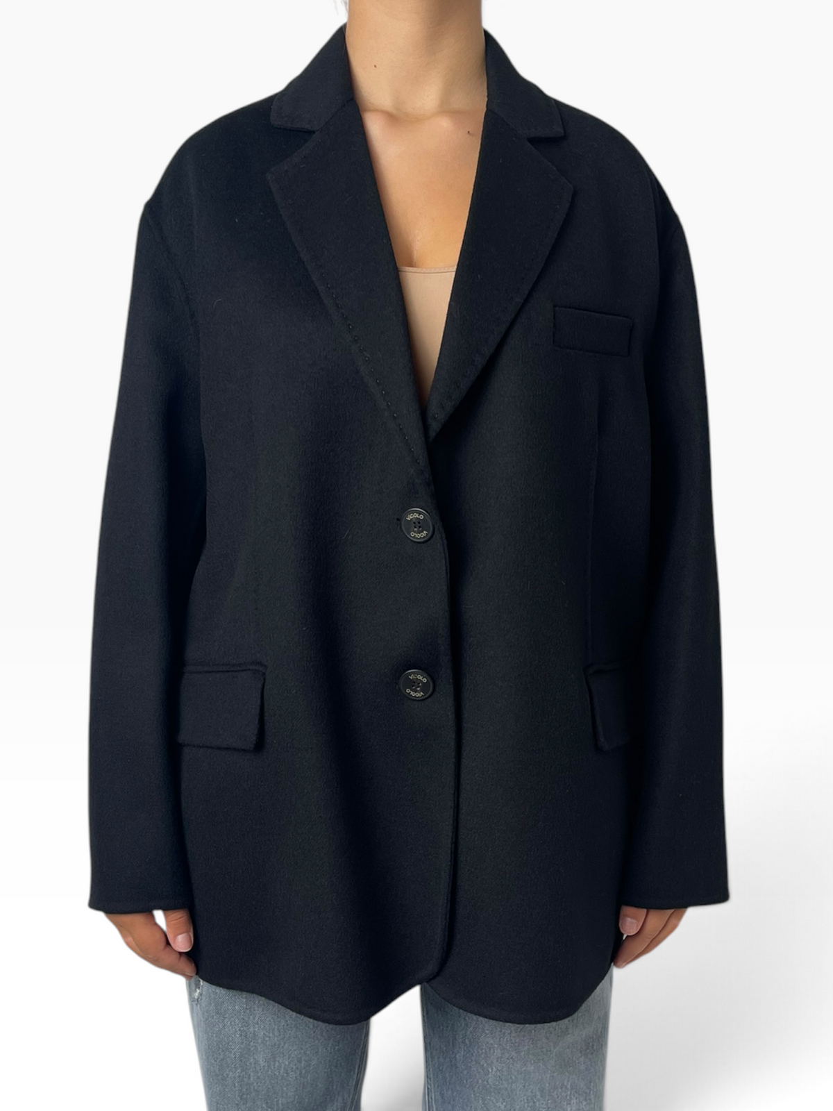 Cappotto oversize con collo a revers Donna  -  TAC0005